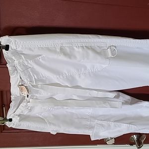 Men's koi white scrub pants